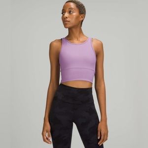 Lululemon Power Pivot Tank Top *Rib color is Wisteria Purple size 8!